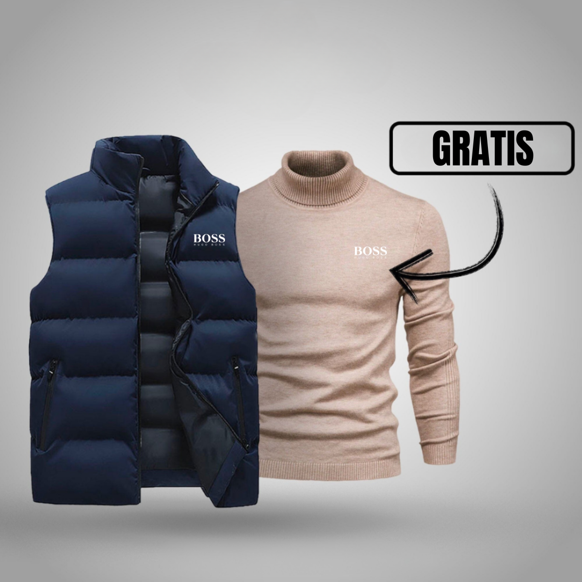 OUTLET™ Weste + Gratis Pullover
