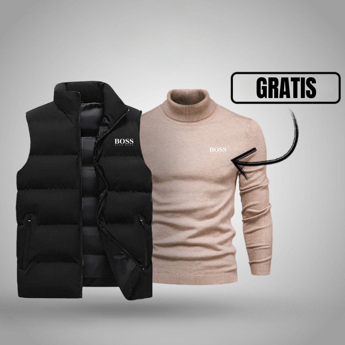OUTLET™ Weste + Gratis Pullover