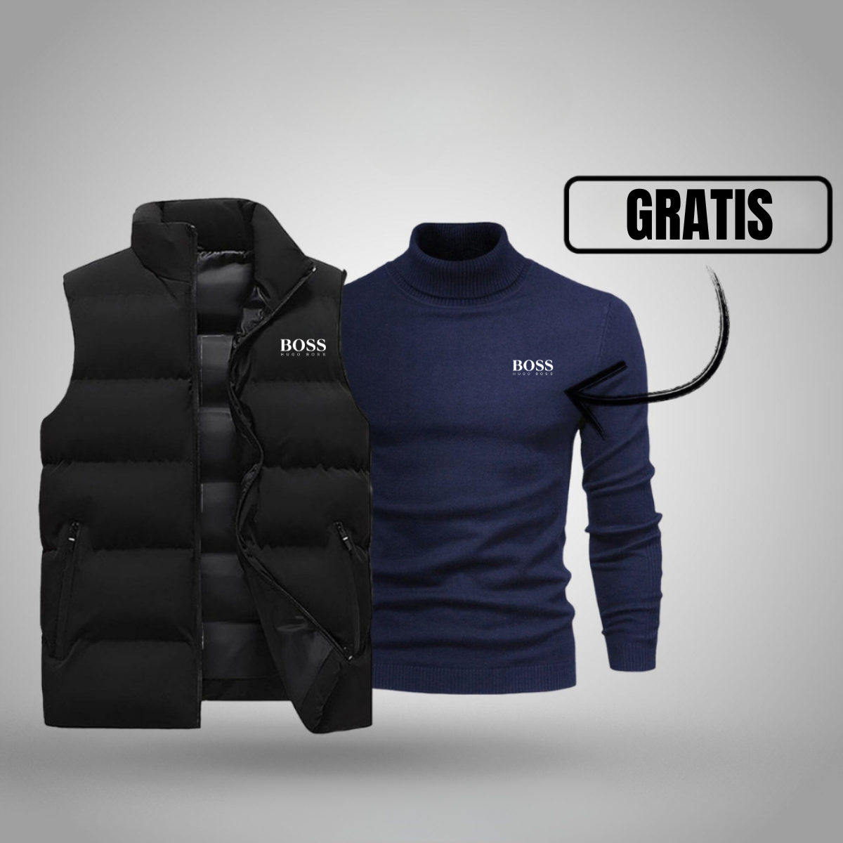 OUTLET™ Weste + Gratis Pullover