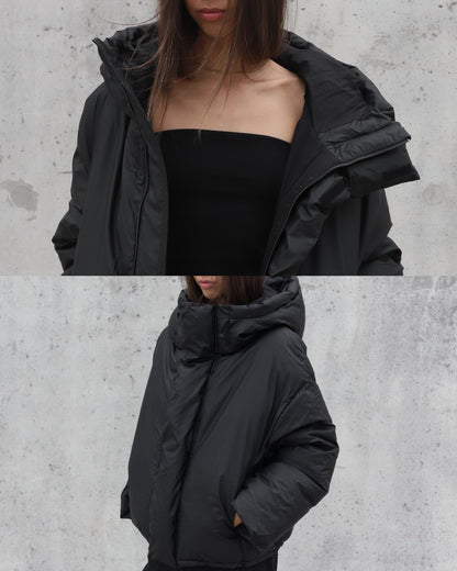 PUFFER JACKET IN JET BLACK